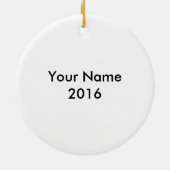 Trisomy 18 kerstversiering keramisch ornament (Achterkant)