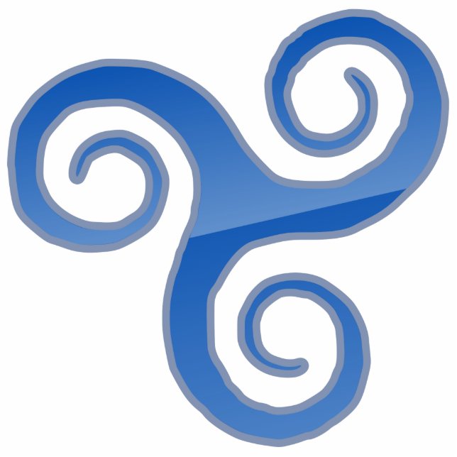 Trisquel Pride Staand Fotobeeldje (Voorkant)