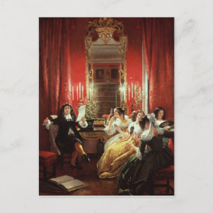 Trissotin leest zijn Sonnet Briefkaart