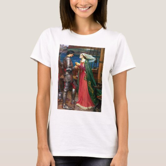 Tristan and Isolde, c. 1916 by John Waterhouse T-shirt (Voorkant)