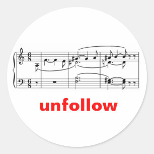 Tristan Chord Unfollow Ronde Sticker