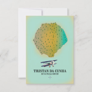 Tristan da Cunha British Overseas Territory Map