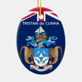 Tristan da Cunha Keramisch Ornament (Achterkant)
