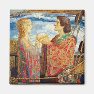 Tristan en Isolde, ca. 1912 door John Duncan Magneet