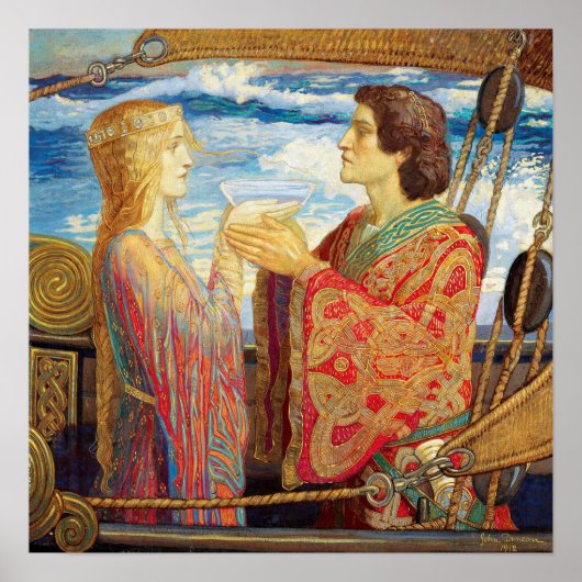 Tristan en Isolde, ca. 1912 door John Duncan Poster (Voorkant)