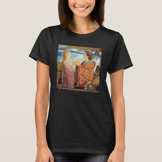 Tristan en Isolde, ca. 1912 door John Duncan T-shirt (Voorkant)
