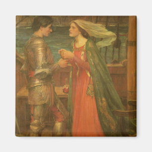 Tristan en Isolde door John William Waterhouse Magneet