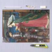 Tristan en Isolde door John William Waterhouse Tissuepapier (Craft)
