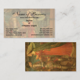 Tristan en Isolde door John William Waterhouse Visitekaartje