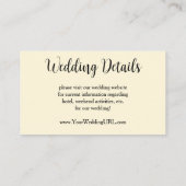 Tristan en Isolde door JW Waterhouse Bruiloft Informatiekaartje (Achterkant)