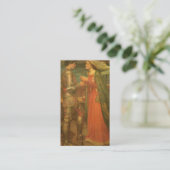 Tristan en Isolde door JW Waterhouse Bruiloft Informatiekaartje (Staand voorkant)