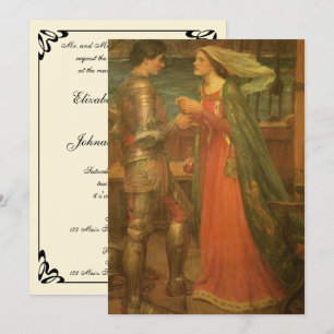 Tristan en Isolde door JW Waterhouse Bruiloft Kaart