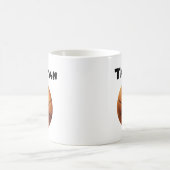 Tristan Nom Avec Basketball Orange, Mug De Café (Centre)