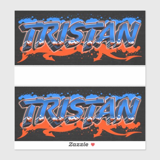 Tristan Vorname Name Graffiti Aufkleber Sticker (Vel)