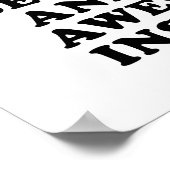 Triste à incroyable Poster Drôle (Coin)