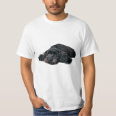 Triste cocker poodle mélange chiot t-shirt (Devant)