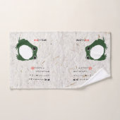 Triste grenouille japonaise crapaud du XIXe siècle (Serviette à main)