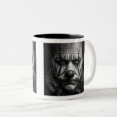 Triste Mug Clown à deux tons, 11 oz (Devant droit)