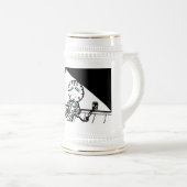 Triste robot Stein Mug (Devant droit)