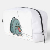 Triste sac à dos Manger des jetons | Carto amusant (Coin droit)