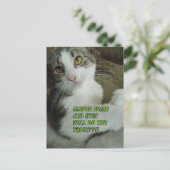 triste yeux Carte postale (Debout devant)