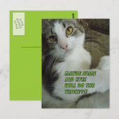 triste yeux Carte postale (Devant / Derrière)