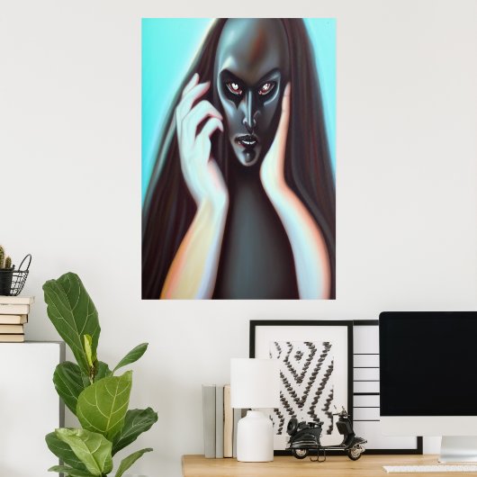 Tristesse | AI Art Poster (Bureau à domicile)