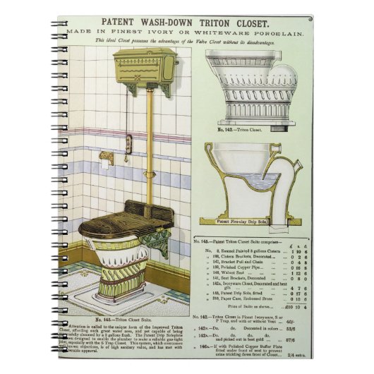 Triton Closet uit een catalogus van sanitaire arti Notitieboek (Voorkant)