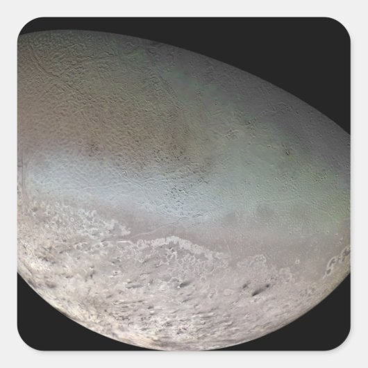 Triton, de grootste maan van de planeet Neptune Vierkante Sticker (Voorkant)