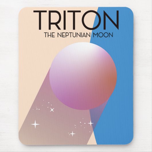 Triton - De Neptunian maan Muismat (Voorkant)