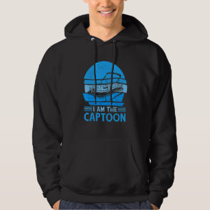 Triton Kapitein Pontoon Kapitein Ik Ben De Captoon Hoodie