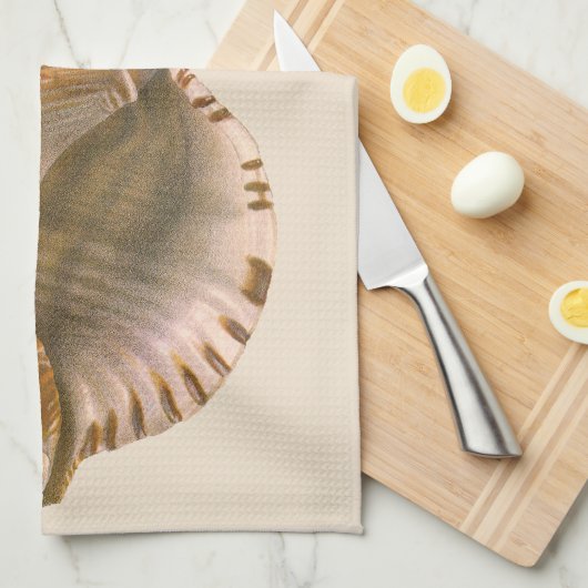 Triton Seashell Shell, Marine Ocean Animal Theedoek (Quarter Fold)