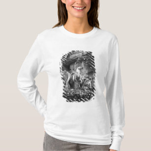 Tritons die twee paarden van de zon groomt t-shirt
