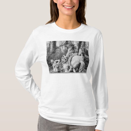 Tritons die twee paarden van de zon groomt t-shirt (Voorkant)
