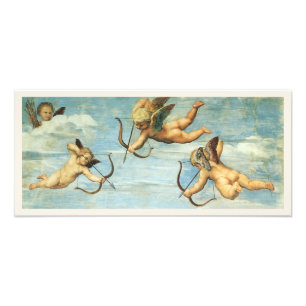 Triumf van Galatea engelen detail door Raphael San Foto Afdruk
