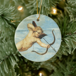 Triumf van Galatea engelen detail door Raphael San Keramisch Ornament