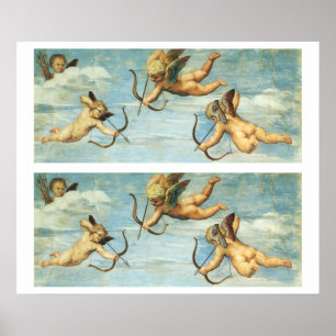 Triumf van Galatea engelen detail door Raphael San Poster