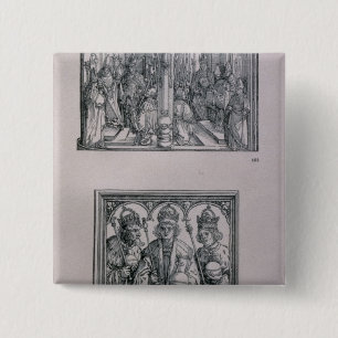 Triumfale Arch van keizer Maximilian I Vierkante Button 5,1 Cm