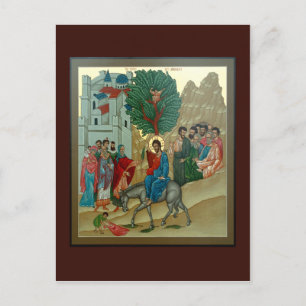 Triumfale inzending in Jerusalem Prayer Card Briefkaart