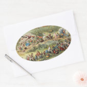 Triumfale maart van de Elf King, Fairies, Goblins Ovale Sticker (Envelop)