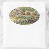 Triumfale maart van de Elf King, Fairies, Goblins Ovale Sticker (Tas)