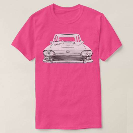 Triumph 2000 Mk1 klassieker 1960s Brits monochroom T-shirt (Design voorkant)