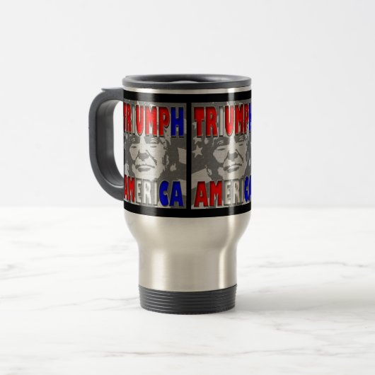 TRIUMPH AMERICA TRAVEL MUG REISBEKER (Voorkant links)