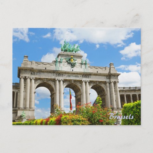 Triumph Arch in Cinquantennaire Parc in Brussel Briefkaart (Voorkant)