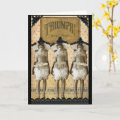 Triumph ! Carte de voeux (Fleur jaune)