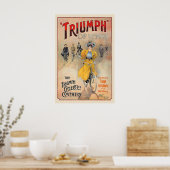 Triumph Cycles Coventry Vintage Advertising Poster (Cuisine)
