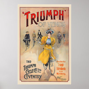 Triumph Cycles Coventry Vintage Reclameposter Poster