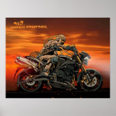 Triumph Motorcycle Triple impression 26x20' (Devant)