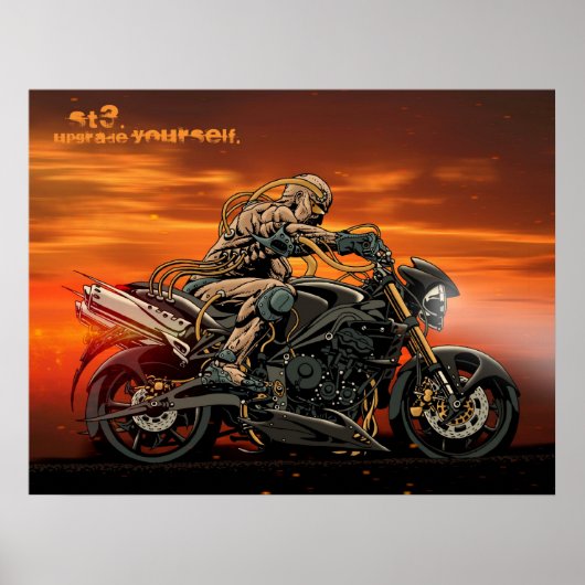 Triumph Motorcycle Triple impression 26x20' (Devant)
