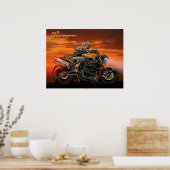 Triumph Motorcycle Triple impression 26x20' (Cuisine)